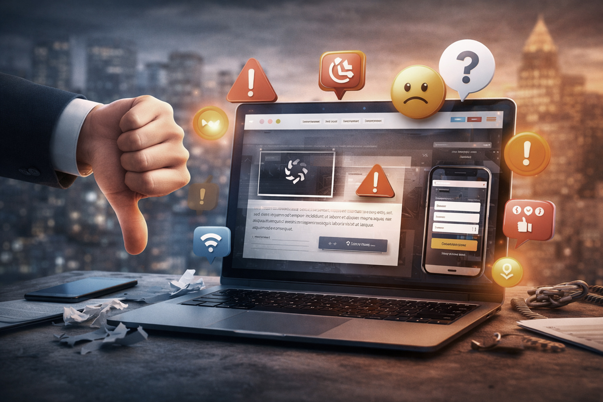 5 sinais de que o seu site está a afastar clientes (e pode não saber)